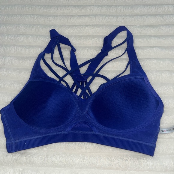 Victoria's Secret VSX SPORT Blue Strappy Sports Bra 34B - Picture 6 of 10